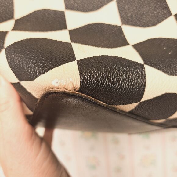 Kate Spade Francis Tote Bag allover bowtie coated canvas leather Shoulder Purse - Picture 15 of 16